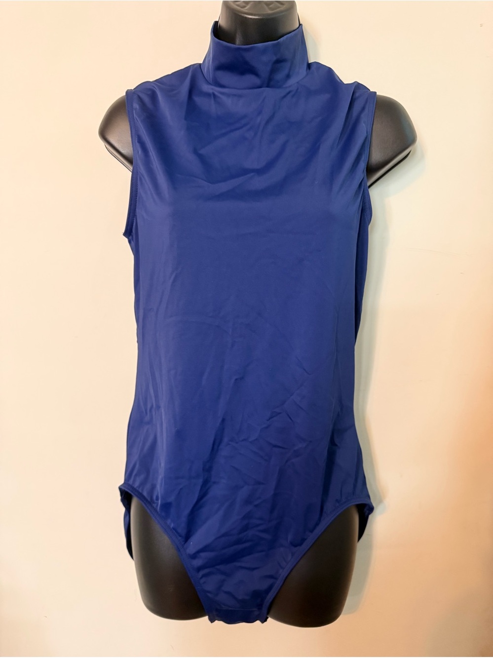 Women’s High-Neck One-Piece leotard  in Royal Blue Balera Sz XL